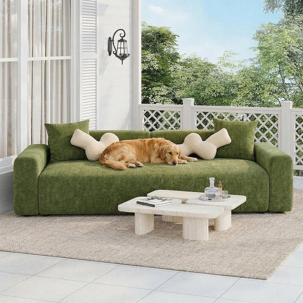 Fischgrätmuster Volle Abdeckung Bequemer Kratzfester Sofa-Schutz Magischer Outdoor-Couchbezug