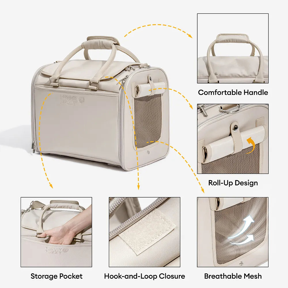 Dog Carrier Airline Approved Soft-Sided Pet Carrier for Cats - Urban Roaming