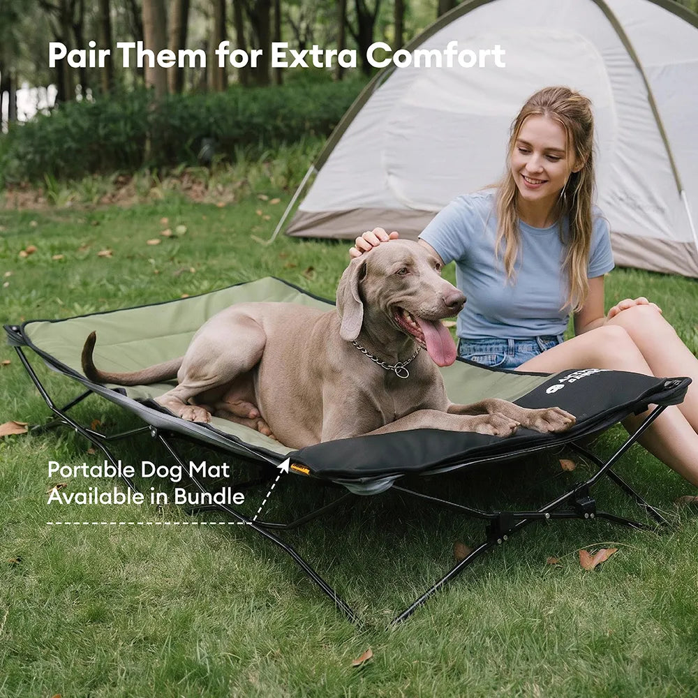Faltbares erhöhtes Hundebett, tragbares Kühl-Hundebett fürs Camping – Urban Roaming