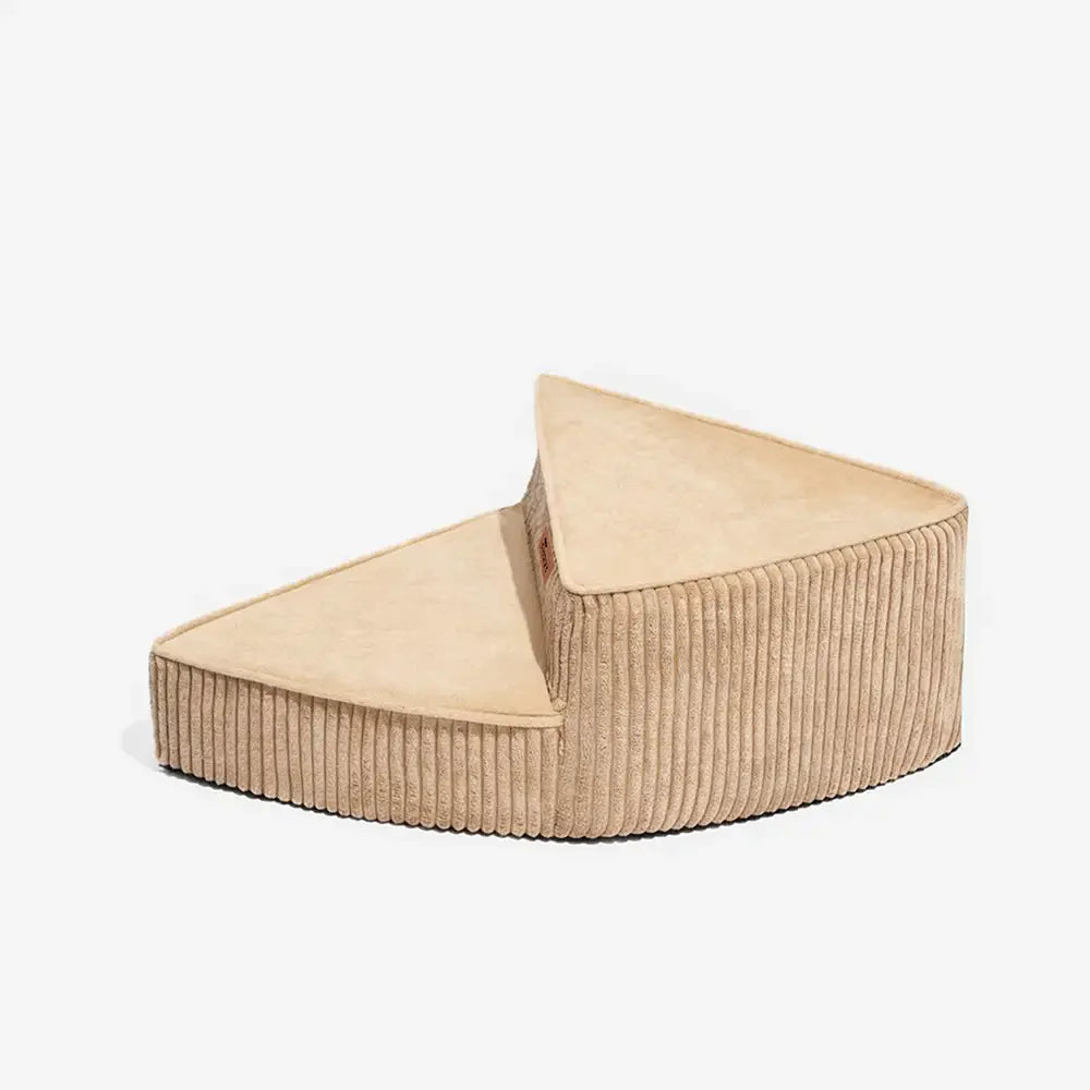 Cozy Corduroy Joint-Friendly Removable Spiral Pet Stairs - CreamyStep