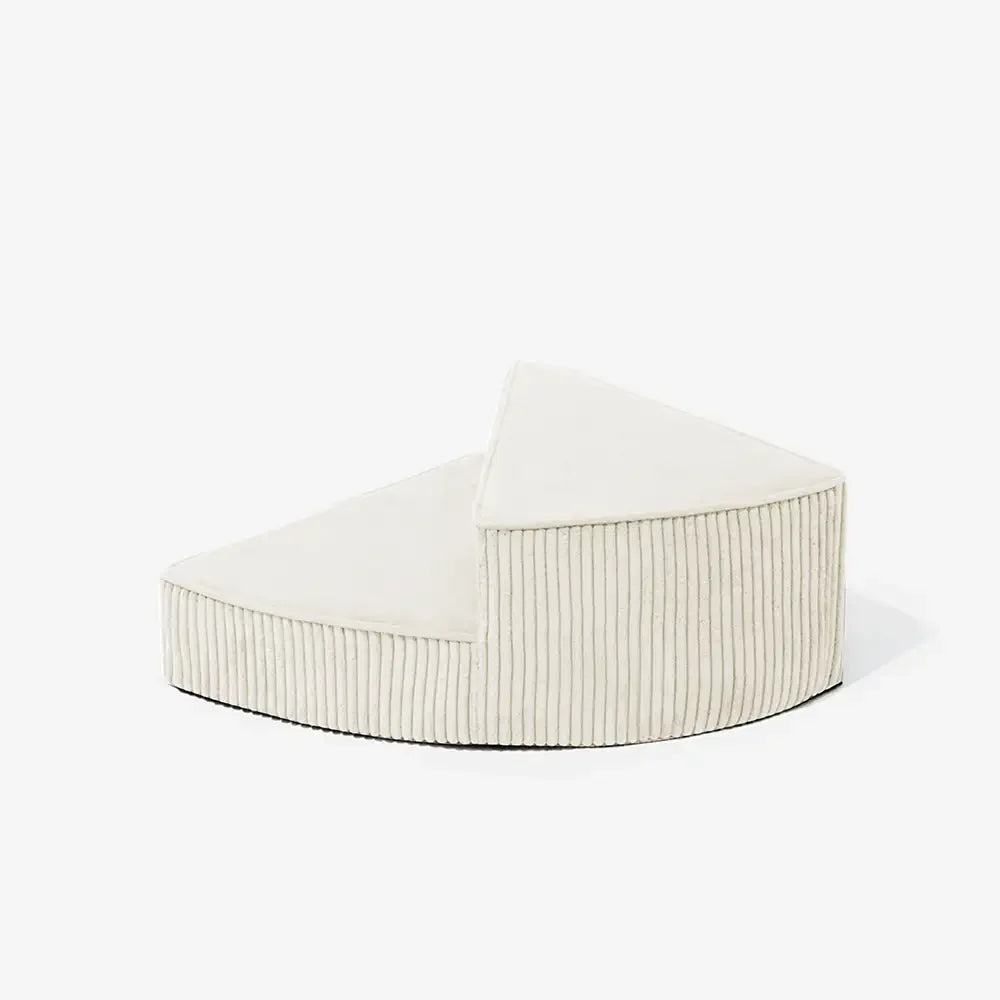 Cozy Corduroy Joint-Friendly Removable Spiral Pet Stairs - CreamyStep