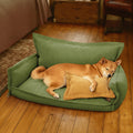 All-Season Chenille Dual-layer Removable Sponge Orthopedic Dog Bed With Pillow