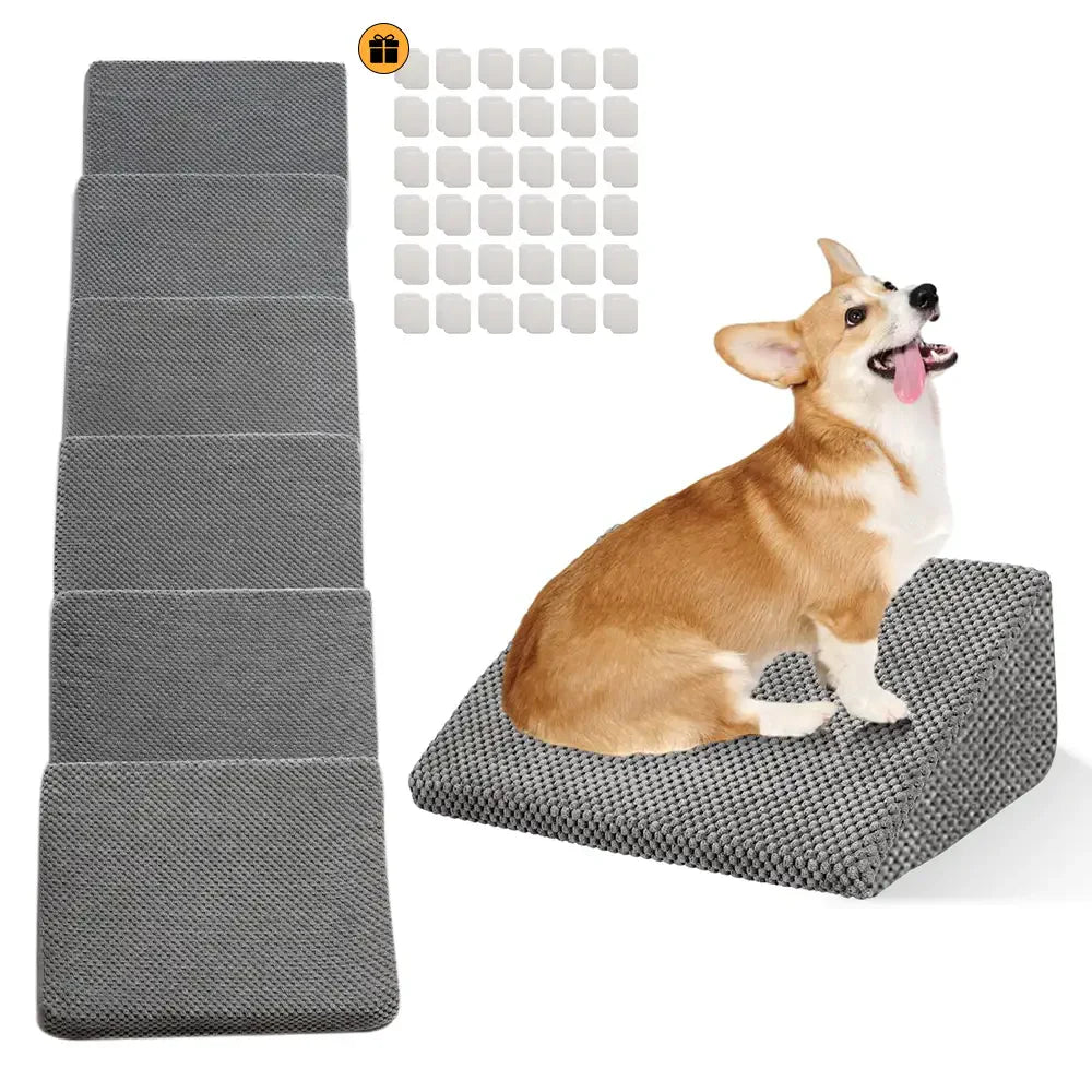 Modular Foam Dog Ramp Stairs for Staircase Stairs with Velcro
