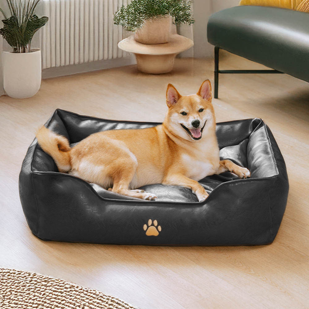 Luxuriöses Hundesofa aus Kunstleder, wasserdicht, abziehbar