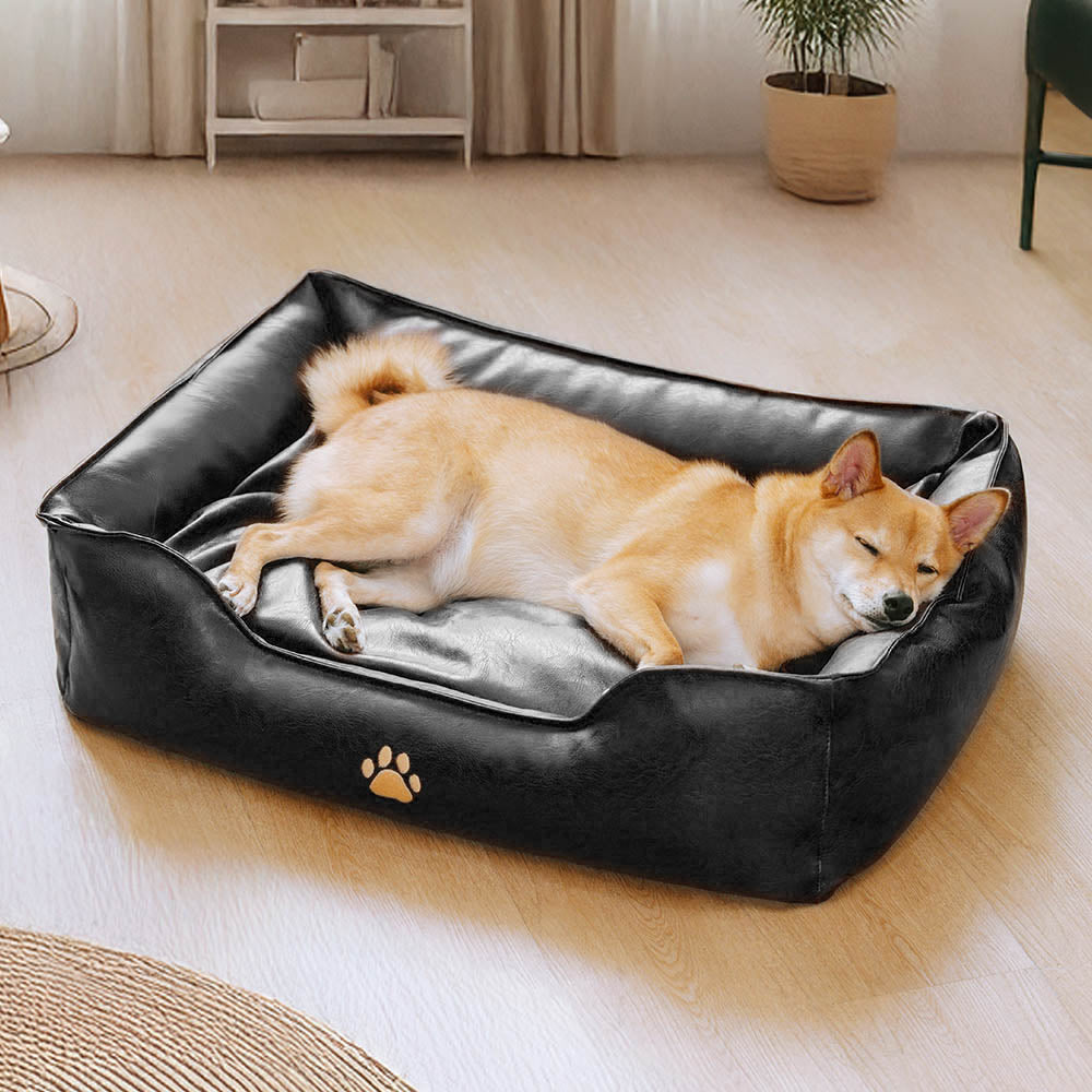 Luxuriöses Hundesofa aus Kunstleder, wasserdicht, abziehbar