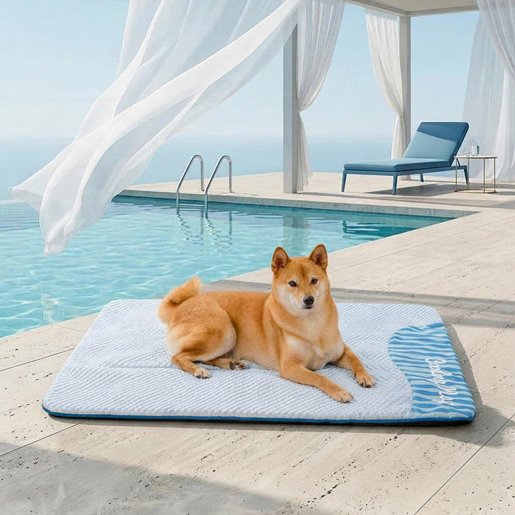 Große, waschbare, kühlende, rutschfeste Outdoor-Hundematte – Kühler Liegeplatz