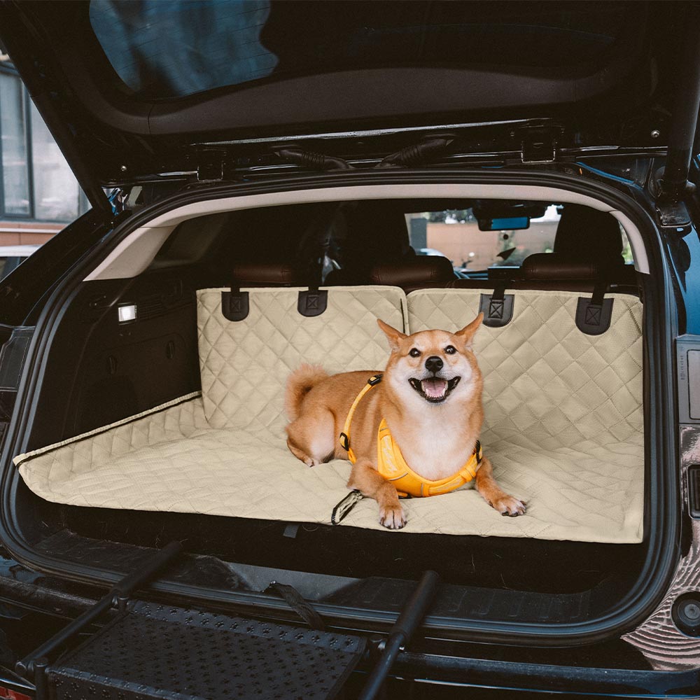 Waterproof Multi-Use Car Dog Seat Cover – Convertible Back Seat Protector for Pets