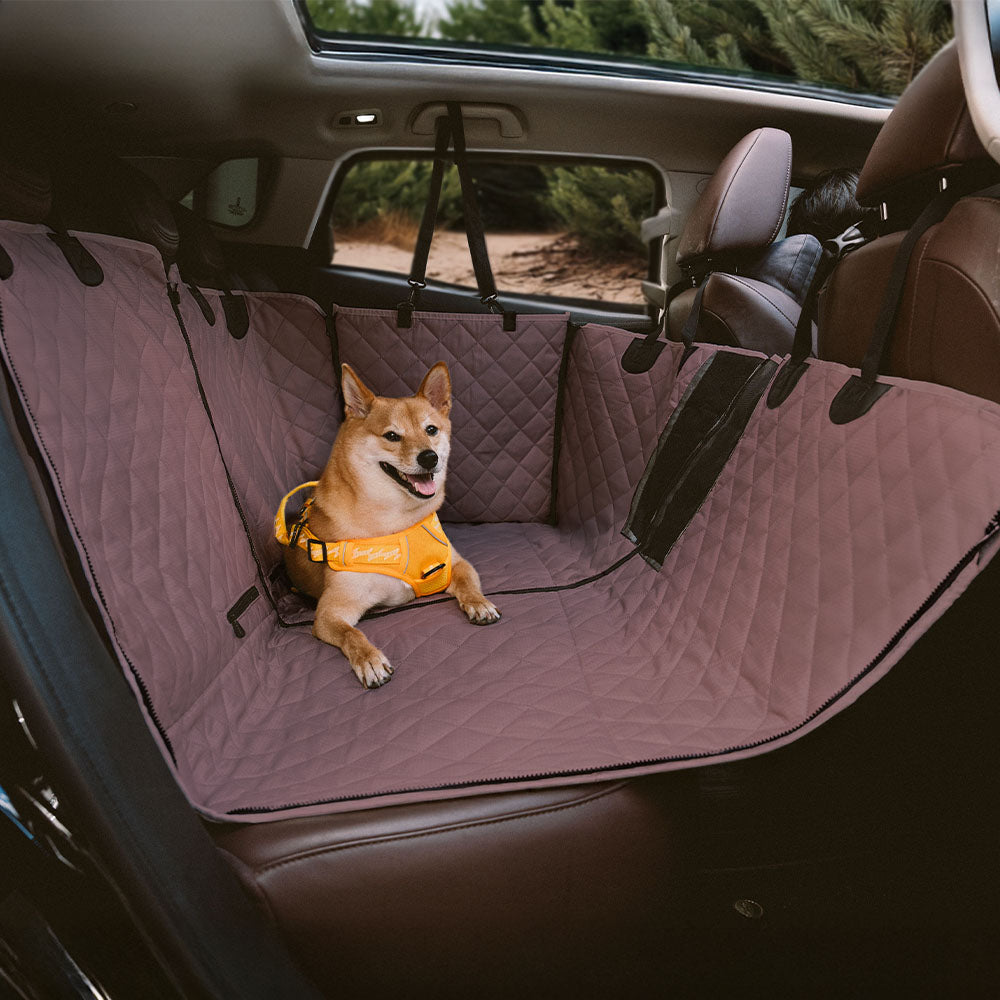 Waterproof Multi-Use Car Dog Seat Cover – Convertible Back Seat Protector for Pets