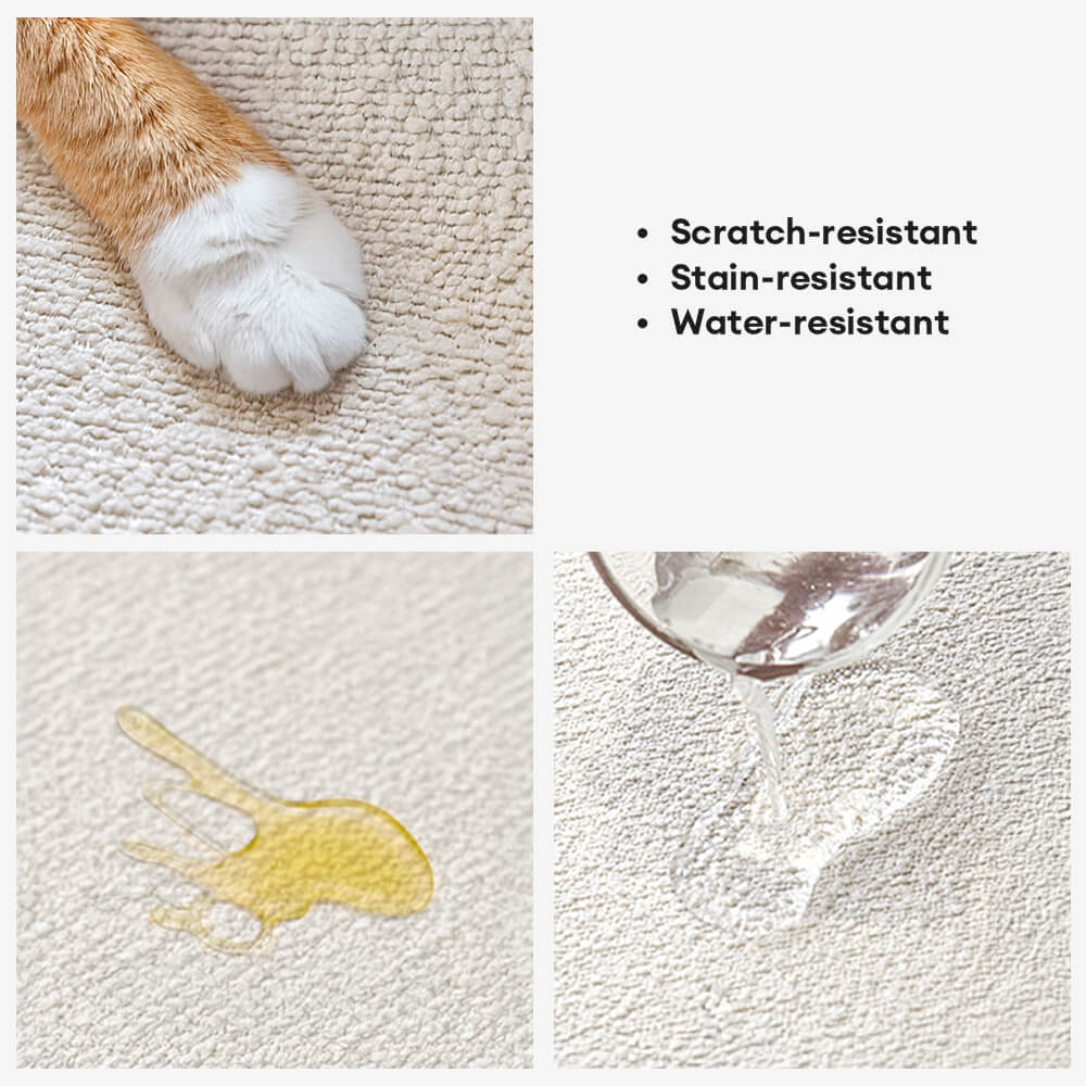 Wasserabweisender Teddy-Fleece-Sofabezug für den Außenbereich, rutschfest, gerade