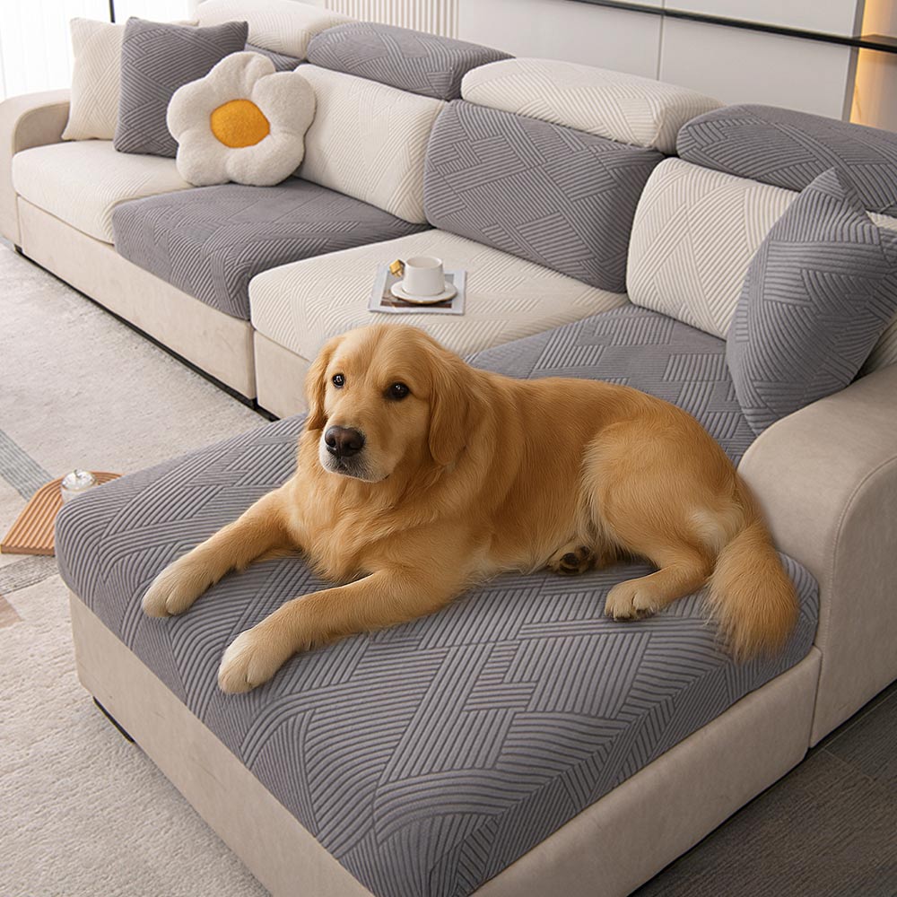Modern Geometric Stretch Full-Wrap Magic Couch Cover