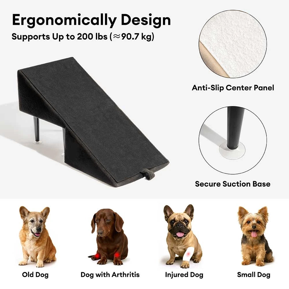 2-in-1 Convertible Wooden Home Step Stool Dog Ramp Stairs
