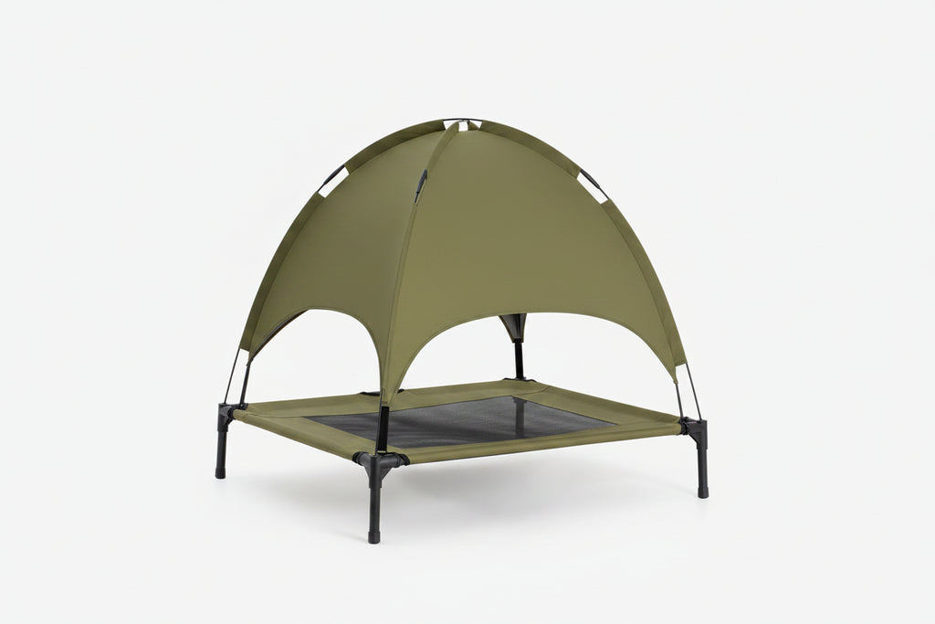 Multi-Functional Breathable Cooling Elevated Dog Bed with Canopy - PawAir