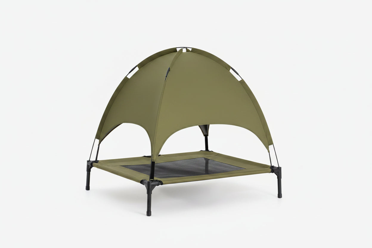 Multi-Functional Breathable Cooling Elevated Dog Bed with Canopy - PawAir