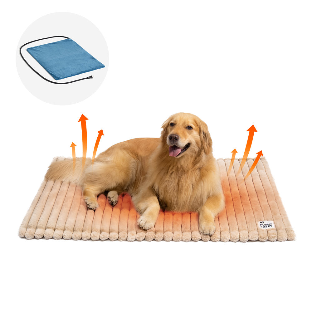 Fluffy Faux Rabbit Fur Washable Warm Pet Mat - ComfyEase