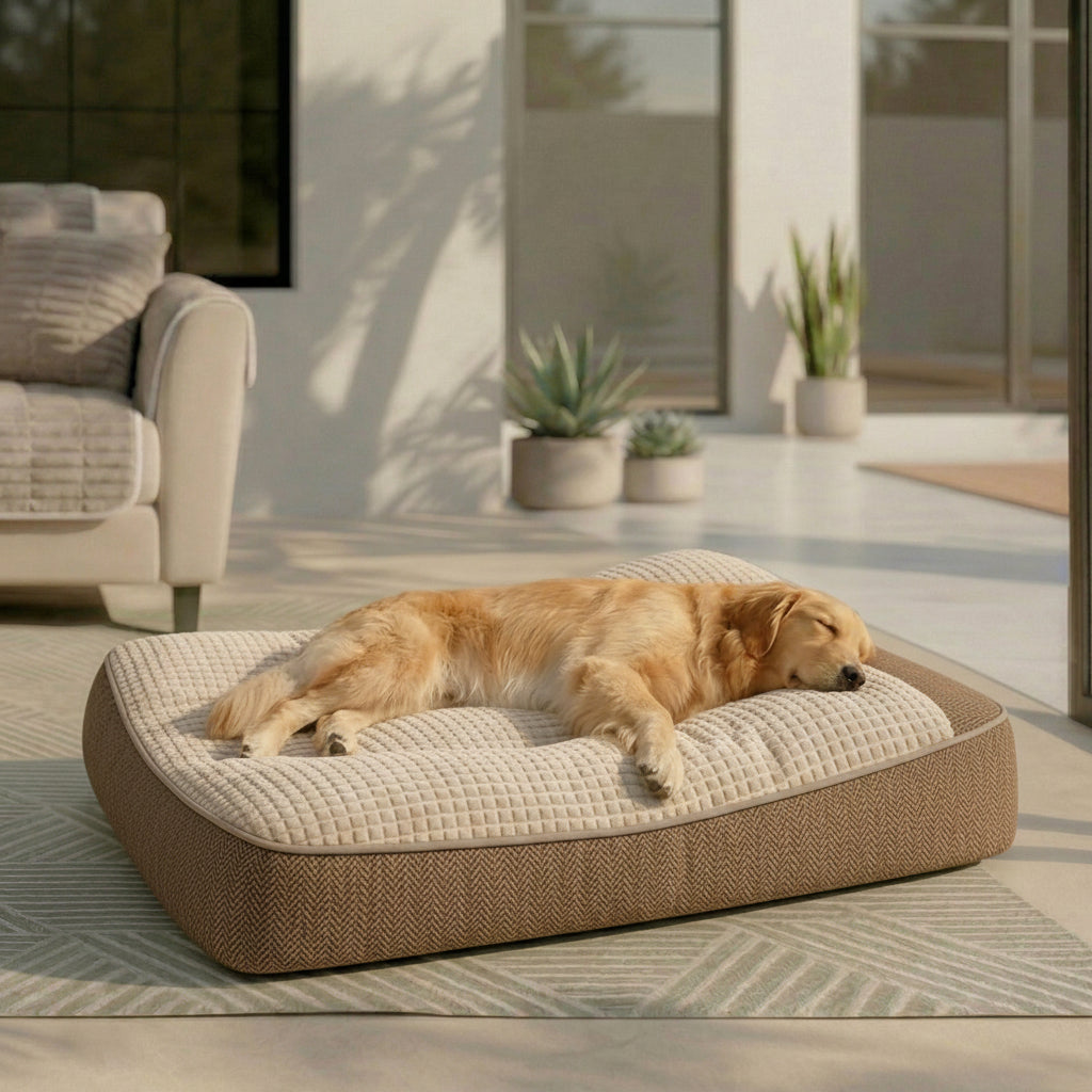 Large Outdoor Scratch-resistant Spine Protection Dog Cushion Bed