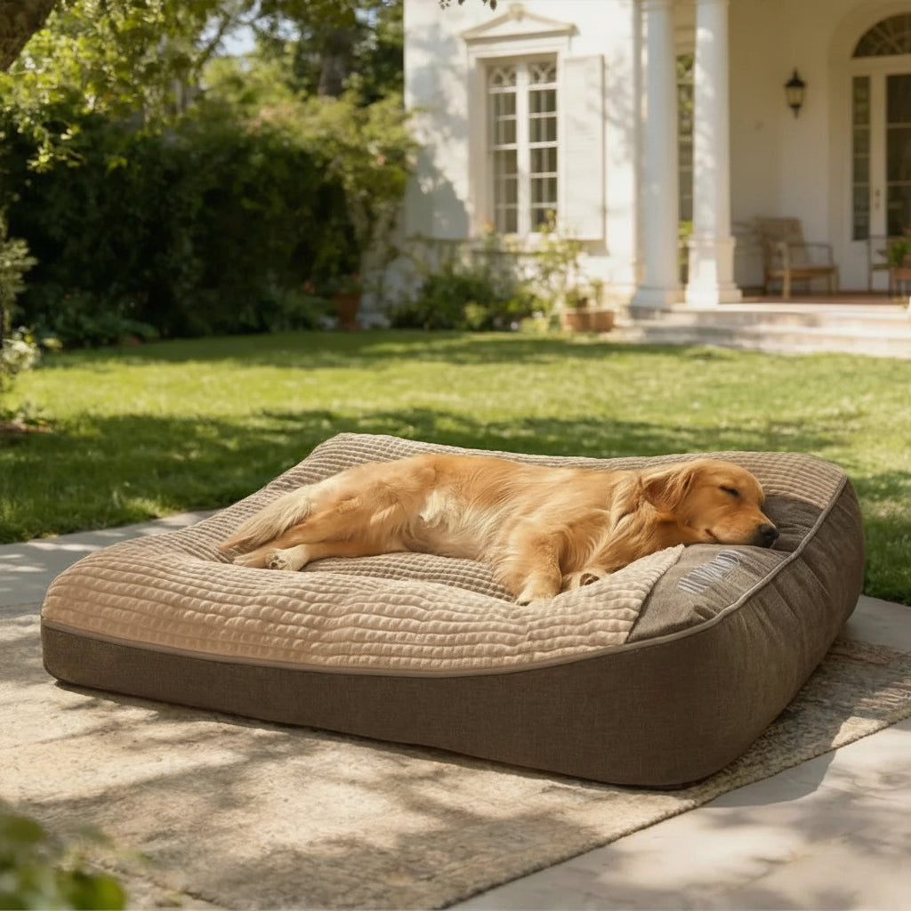 Large Outdoor Scratch-resistant Spine Protection Dog Cushion Bed