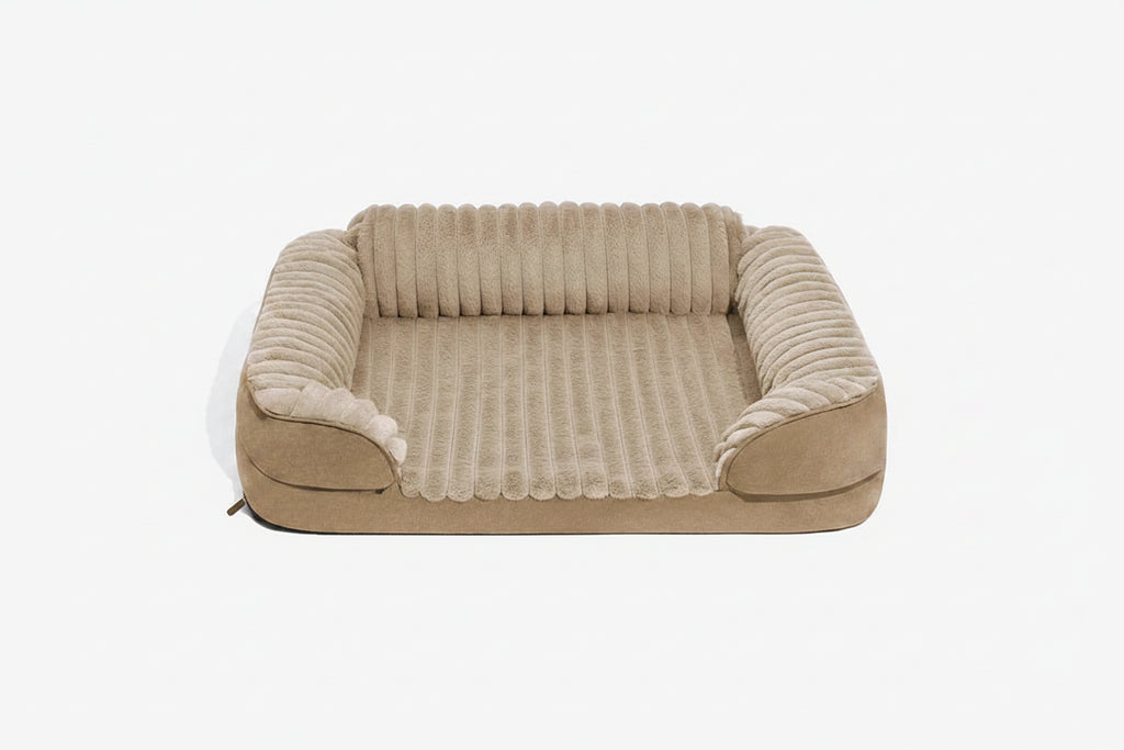 Fluffy Plush Orthopedic Washable Bolster Dog Bed - ComfyPaws