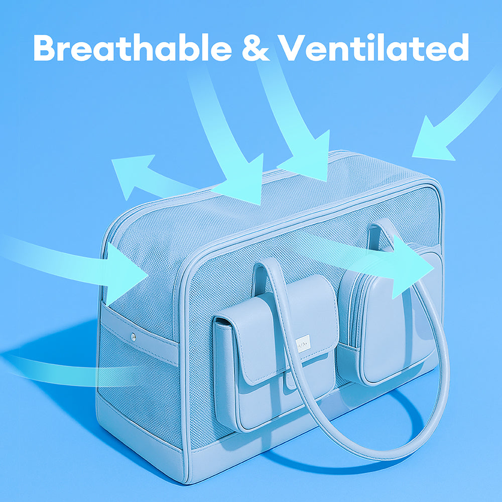 Lightweight Breathable Dog Cat Carrier Mesh Safe Pet Carrier - Urban Ease