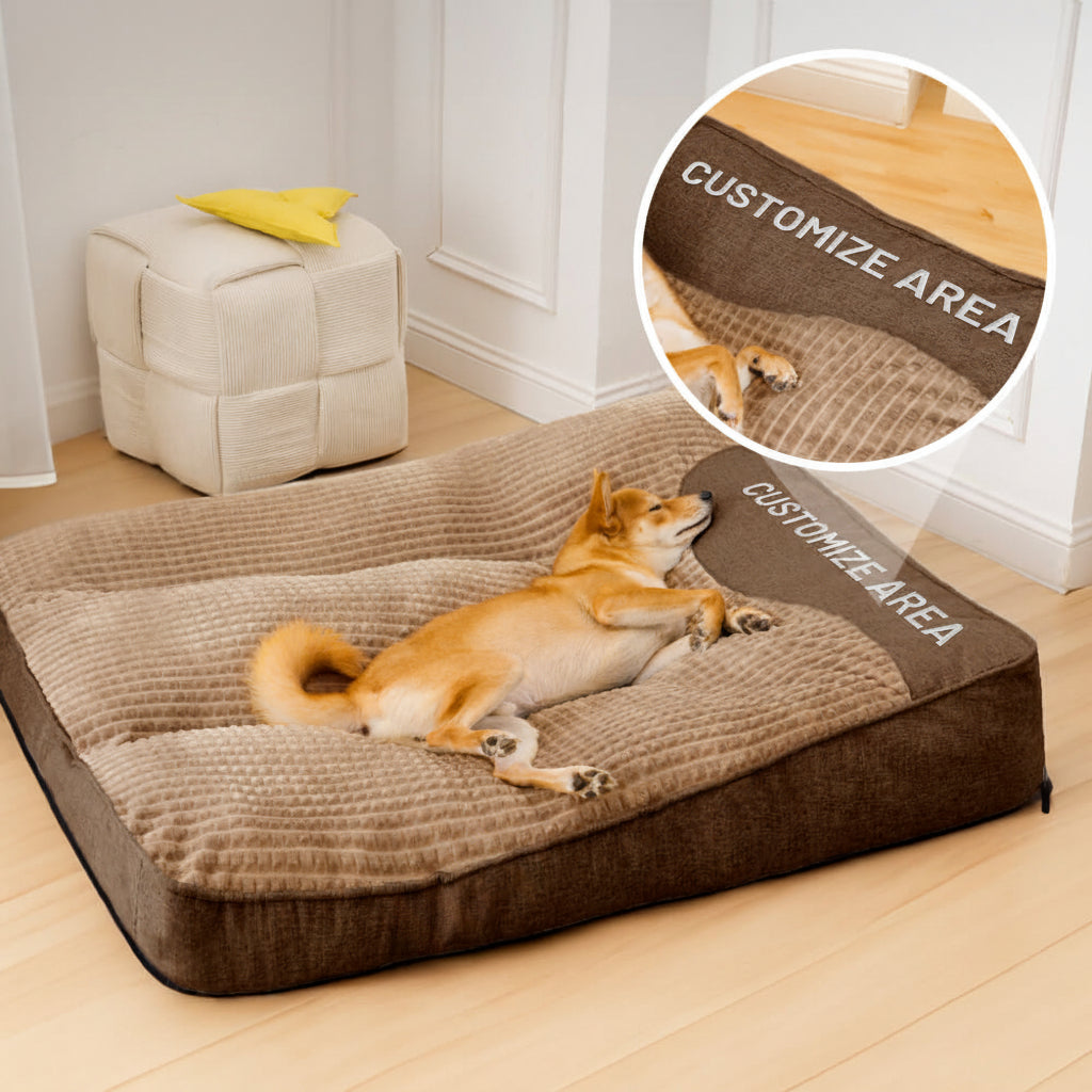 Customized Large Thick Scratch-resistant Spine Protection Dog Cushion Bed