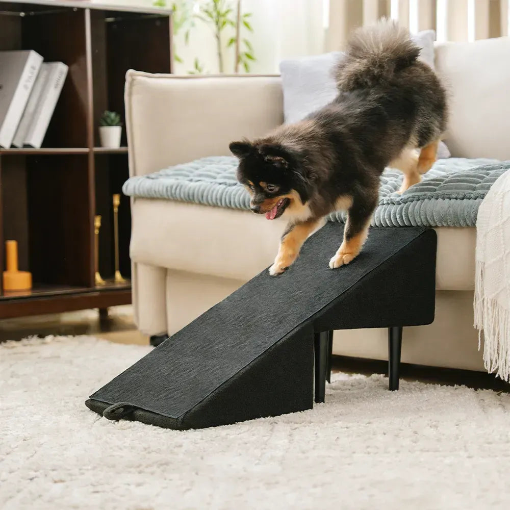2-in-1 Convertible Wooden Home Step Stool Dog Ramp Stairs