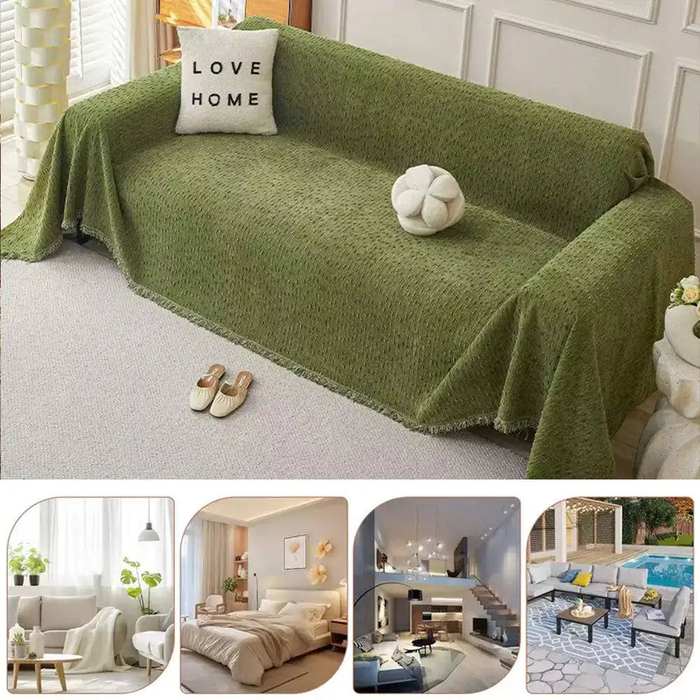 Chenille-Jacquard-Sofabezug Kratzfest Couch-Schutz
