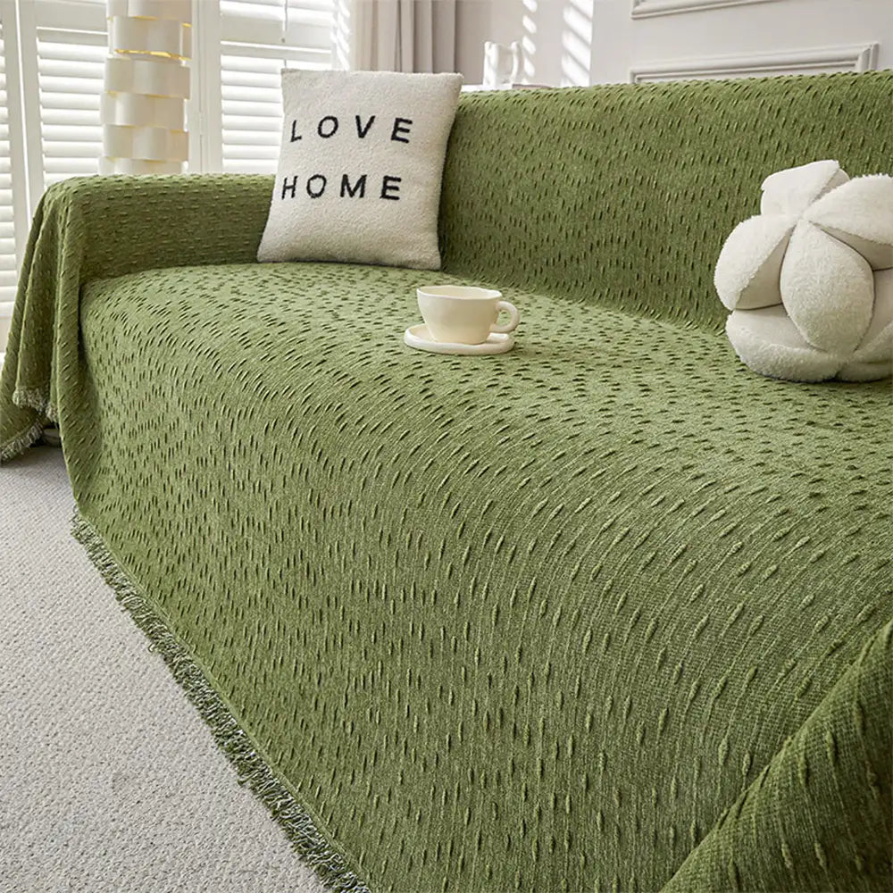 Chenille-Jacquard-Sofabezug Kratzfest Couch-Schutz