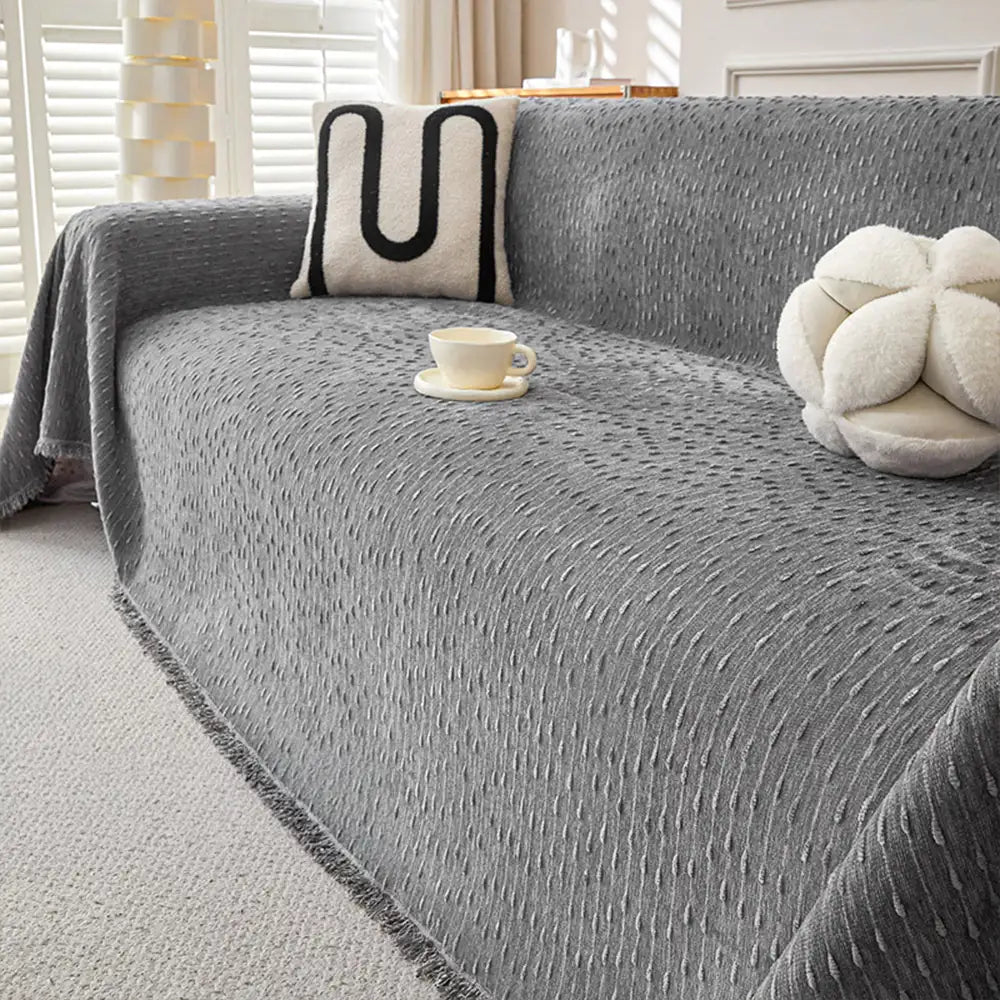 Chenille-Jacquard-Sofabezug Kratzfest Couch-Schutz