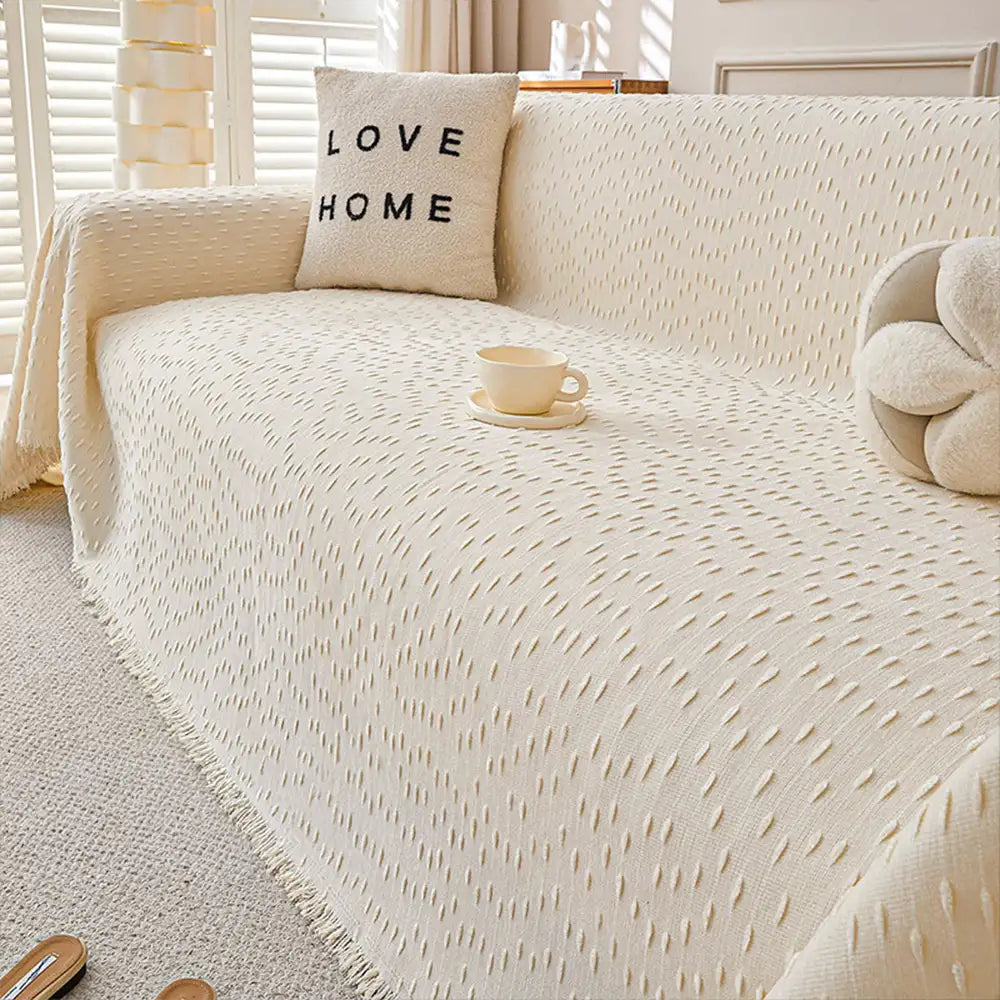 Chenille-Jacquard-Sofabezug Kratzfest Couch-Schutz