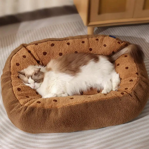 Cookie Plüsch Winter Warm Gemütlich Tiefschlaf Hundebett