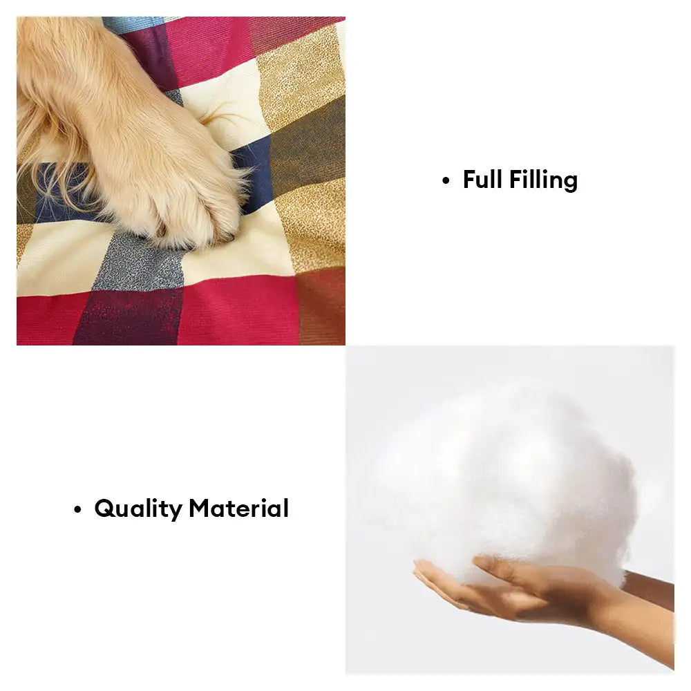 Hundesofabett aus atmungsaktivem, kratzfestem Baumwoll-Canvas-Stoff