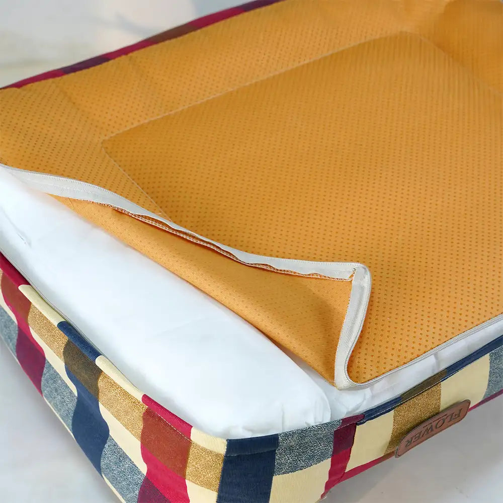 Hundesofabett aus atmungsaktivem, kratzfestem Baumwoll-Canvas-Stoff