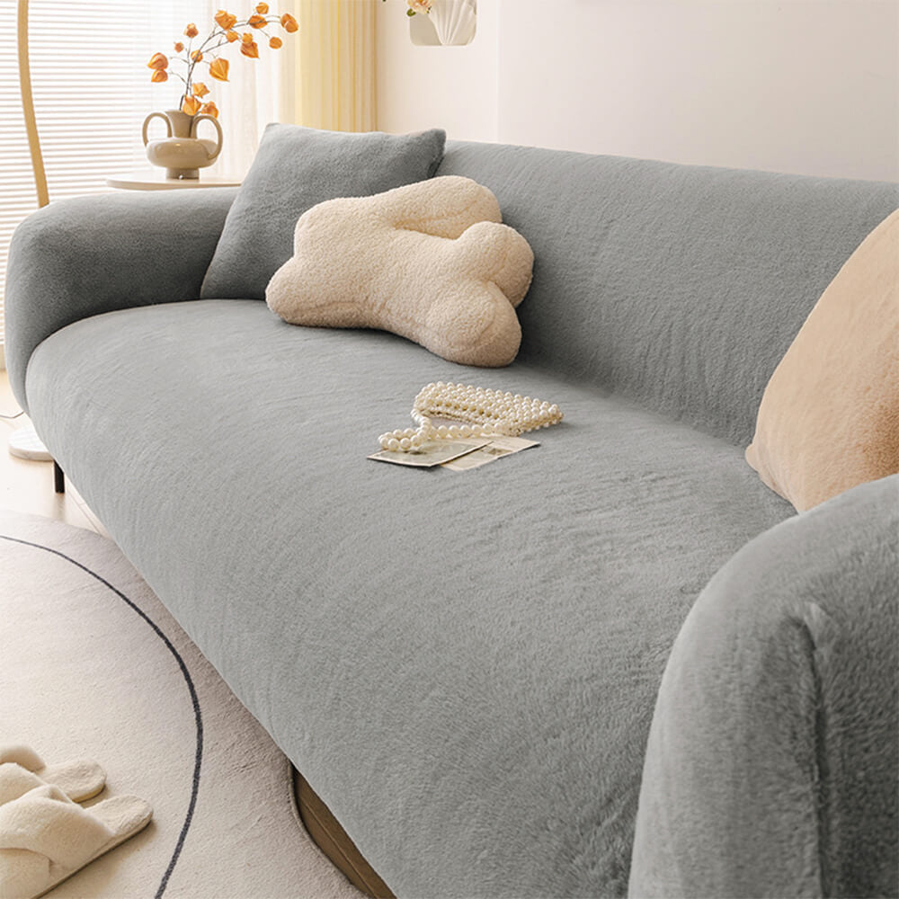 Ultraweicher, hautfreundlicher Plüsch-Sofa-Schutz, vollständige Abdeckung, Liegebezug