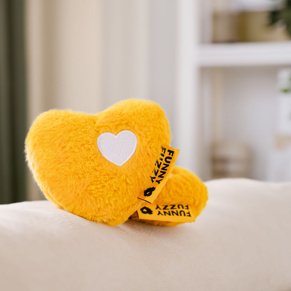 Heart Plush Squeaky Dog Toys