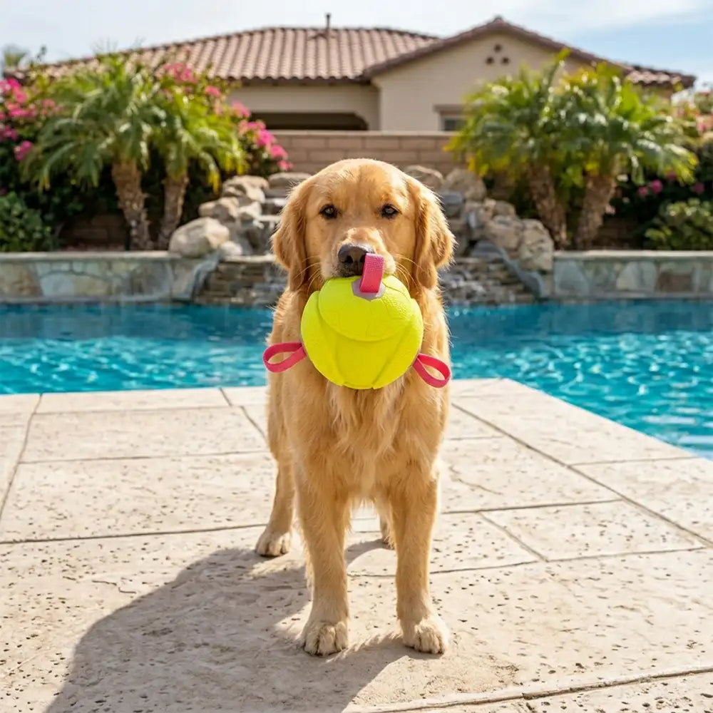 Schwimmendes Hundespielzeug Football mit Schlaufen