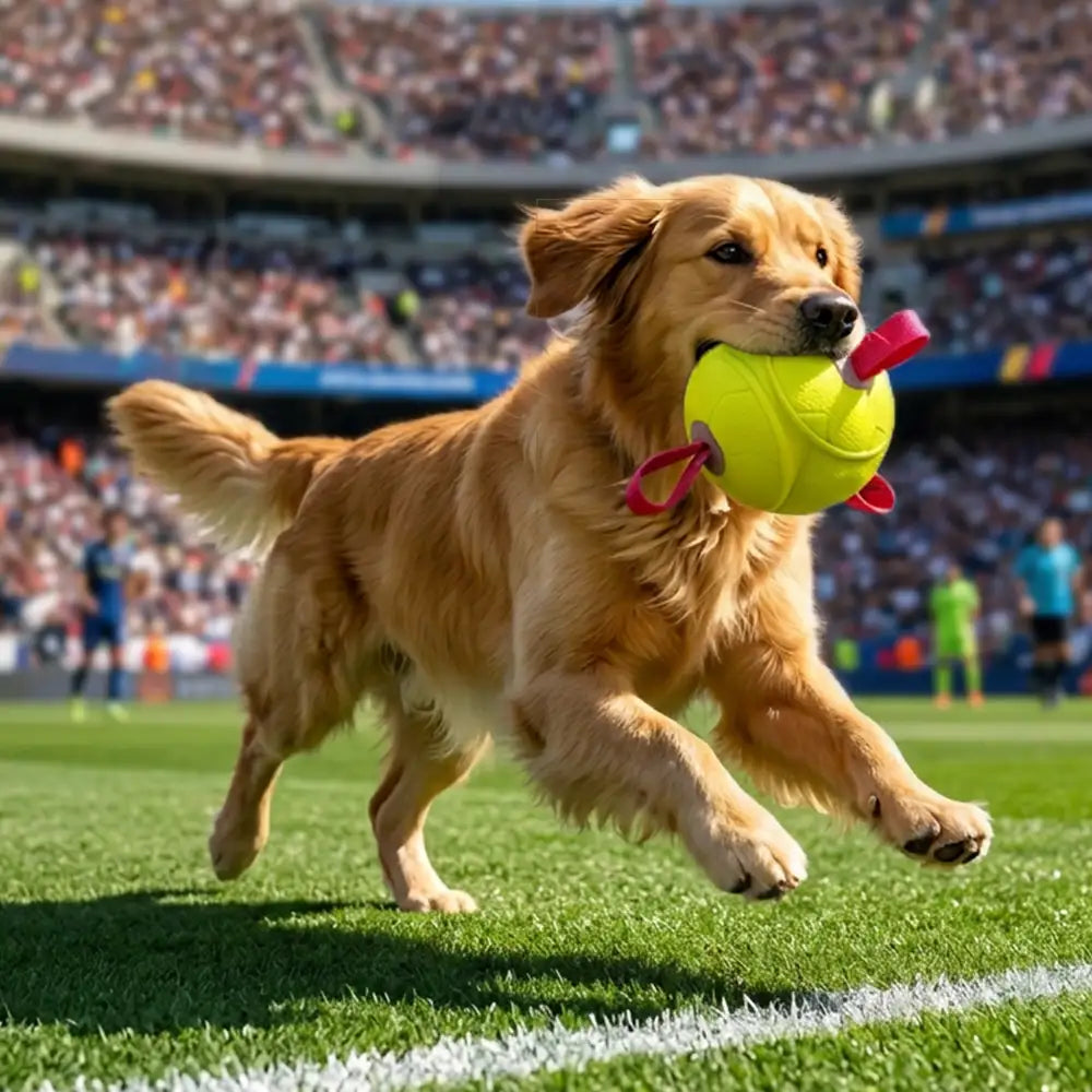 Schwimmendes Hundespielzeug Football mit Schlaufen