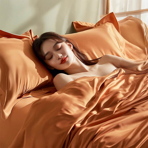 Bequeme Luxus-Satin-Bettwäsche aus 100 % Bambus-Bettbezug-Set