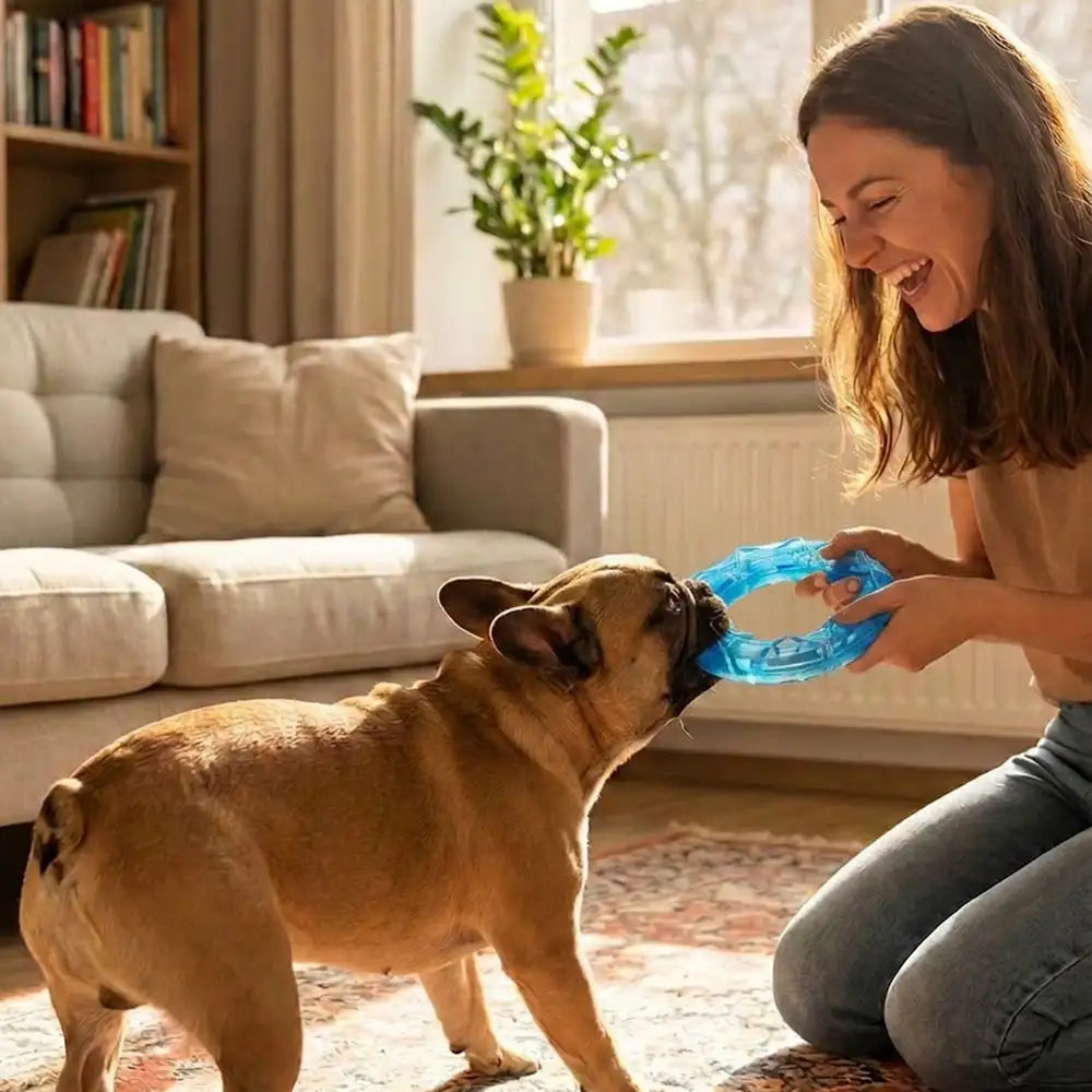 Kühlende Eis am Stiel befüllbares Hundespielzeug zum Kauen