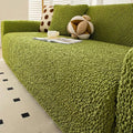 Cream Style Seersucker Breathable Stretchy Full-Coverage Magic Couch Cover