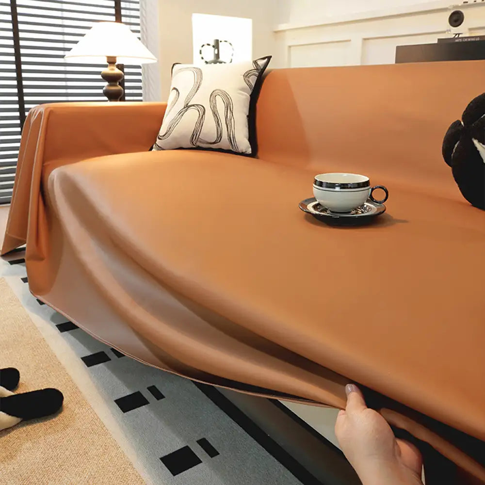 Sofaüberwurf aus Kunstleder, wasserdicht und tierhaardicht