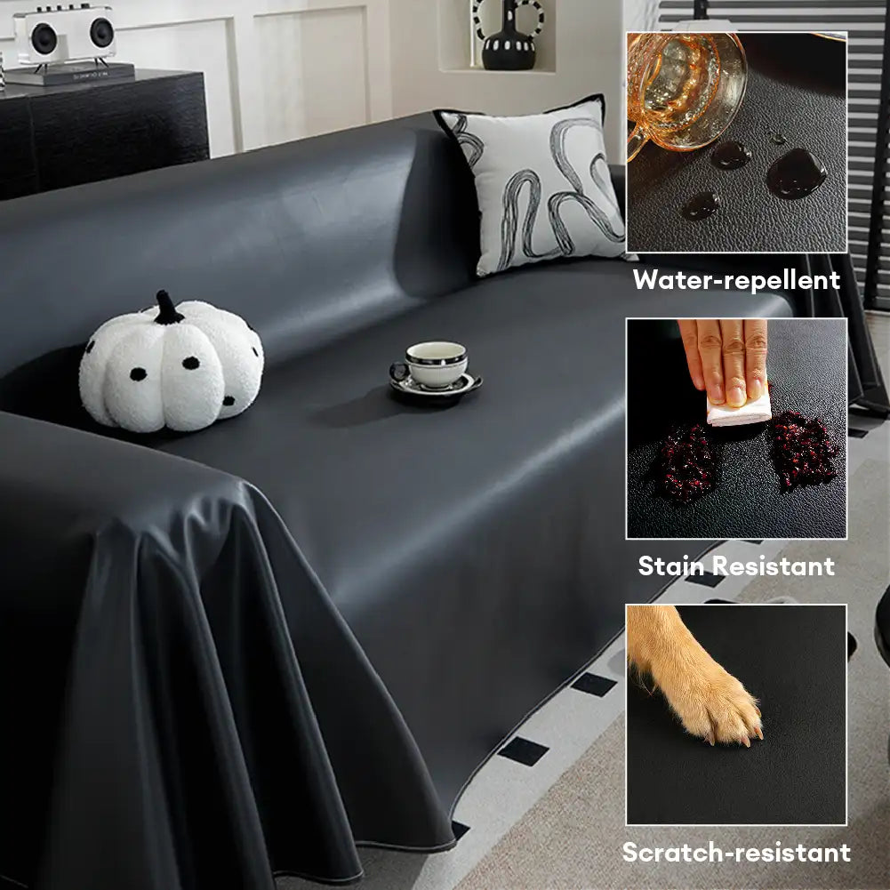 Sofaüberwurf aus Kunstleder, wasserdicht und tierhaardicht