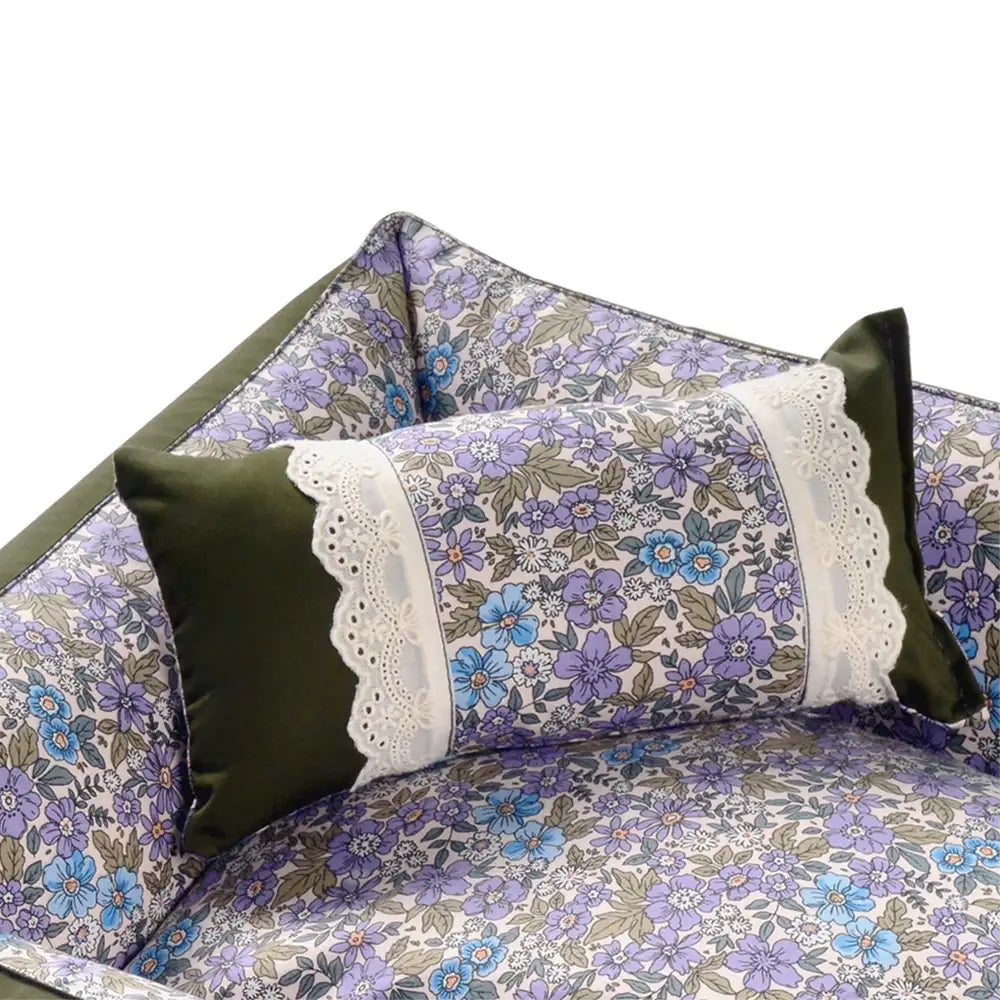 Antistatisches, waschbares Ganzjahreshundebett mit Blumenmuster