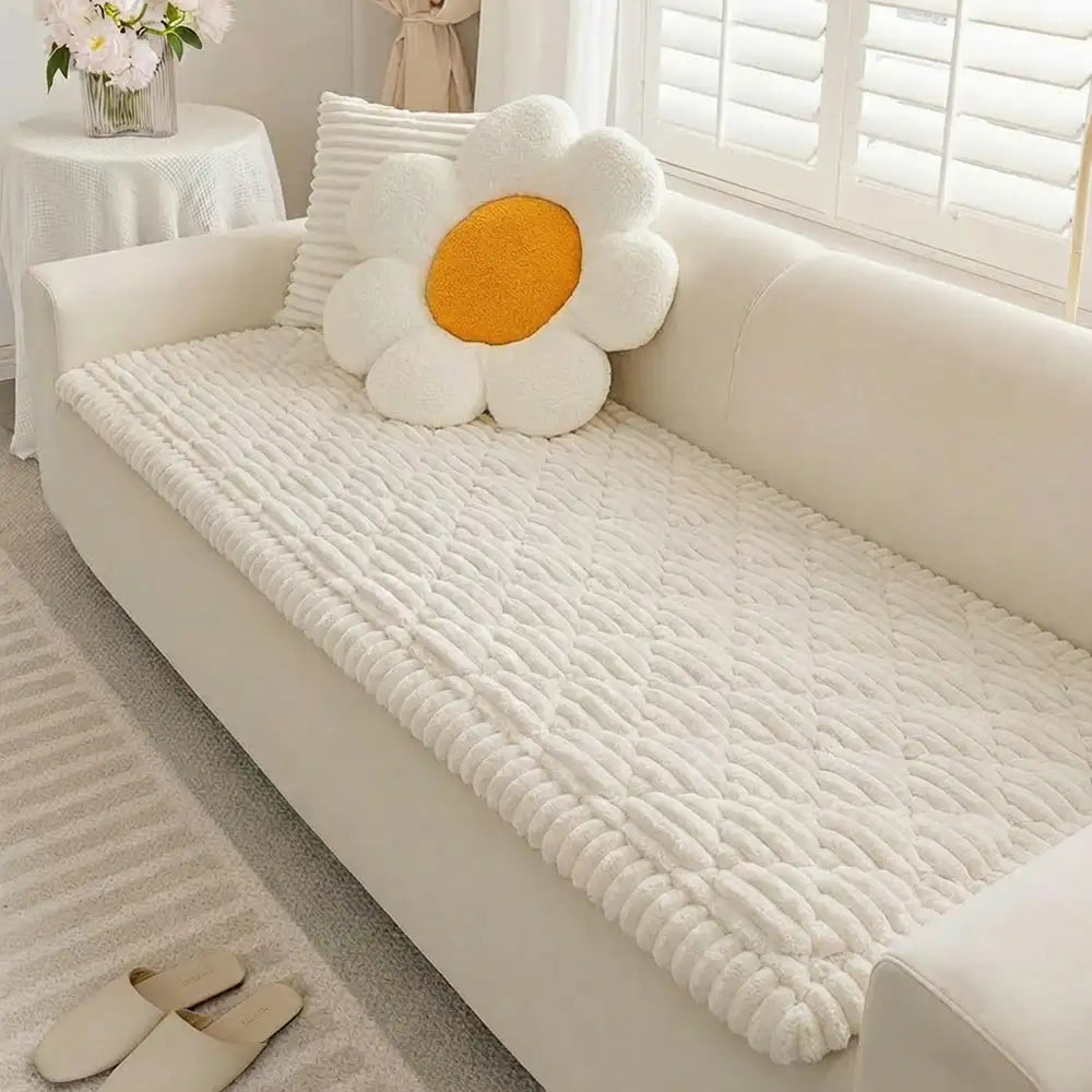 Flauschiger, tierfreundlicher Sofabezug, waschbarer Couchschoner, Haustiermatte