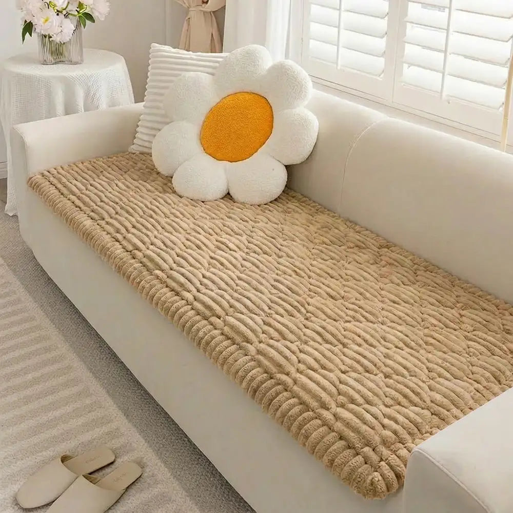 Flauschiger, tierfreundlicher Sofabezug, waschbarer Couchschoner, Haustiermatte