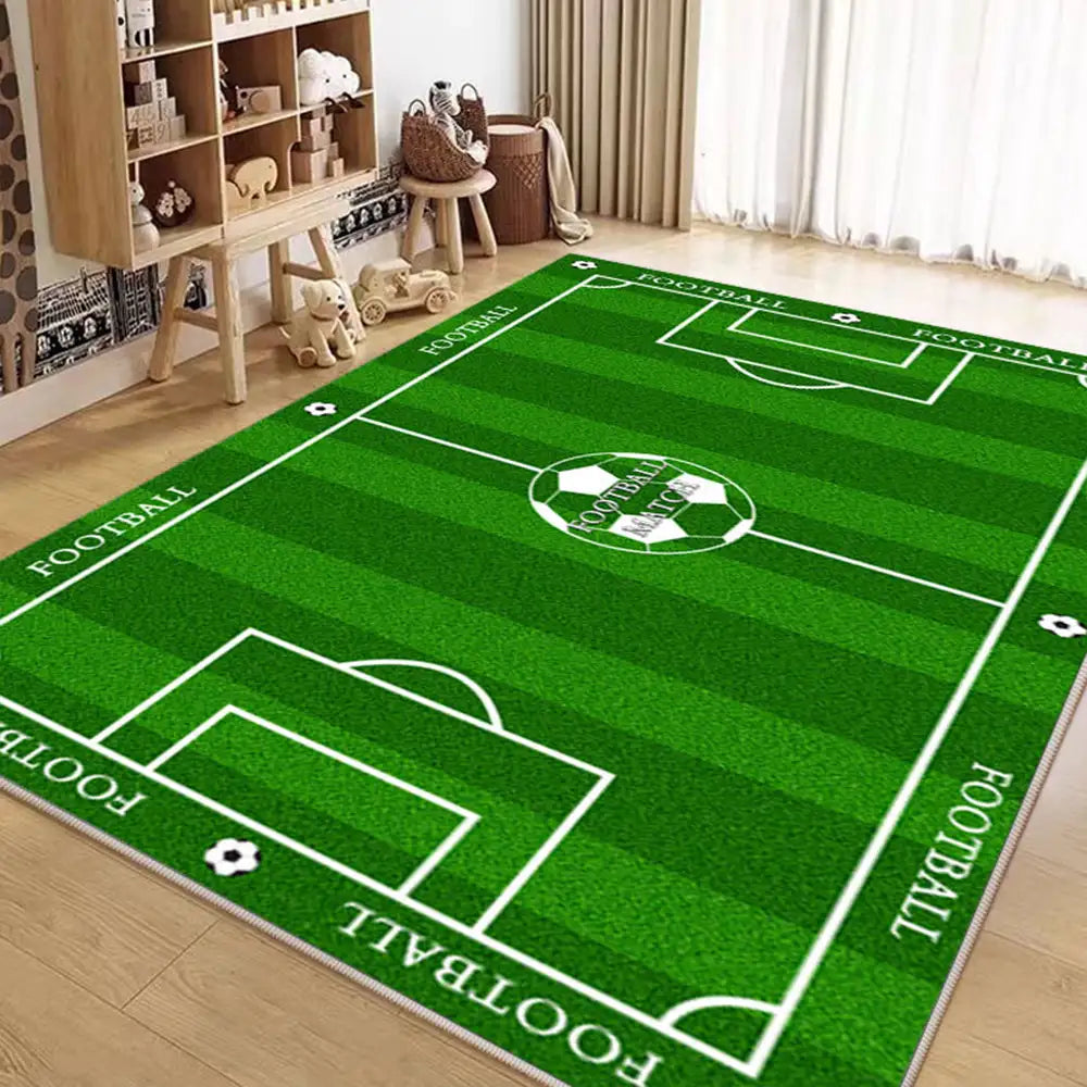 Fußballfeldmuster Kratzfester rutschfester Teppich