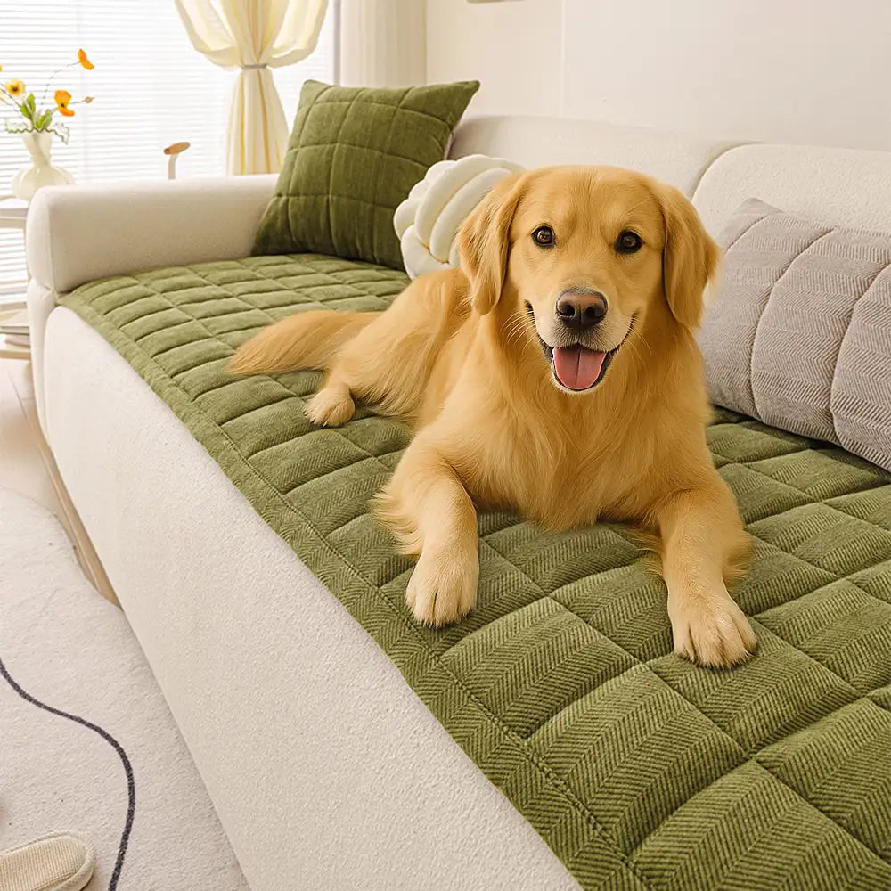Herringbone Chenille Elegant Breathable Sofa Decoration Non-slip Couch Cover