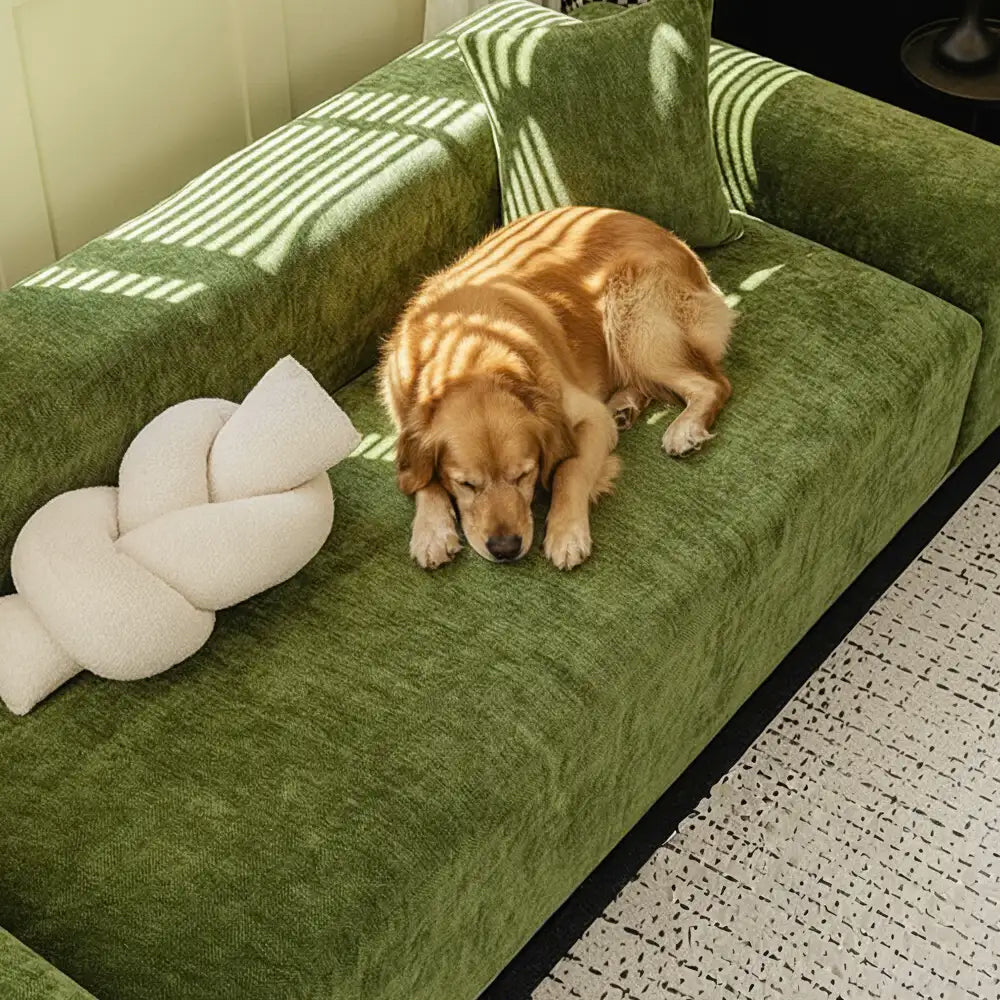 Fischgrätmuster Volldeckend Bequem Kratzfeste Sofa-Schutz-Magie-Sesselhusse