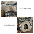 Knitted Fair Isle Diamond Dog Sweater