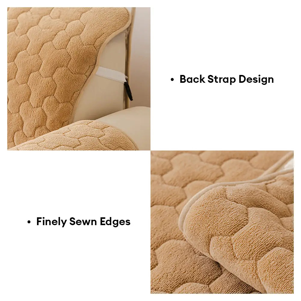 Einteiliger, kurzer Plüsch, bequemer, hautfreundlicher Möbelschutz für Sofas – Puzzle