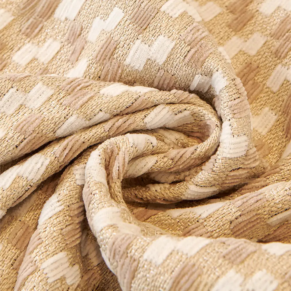 Puzzlestrukturierte Chenille Kratzfeste Sofa Große Decke Couchüberwurf