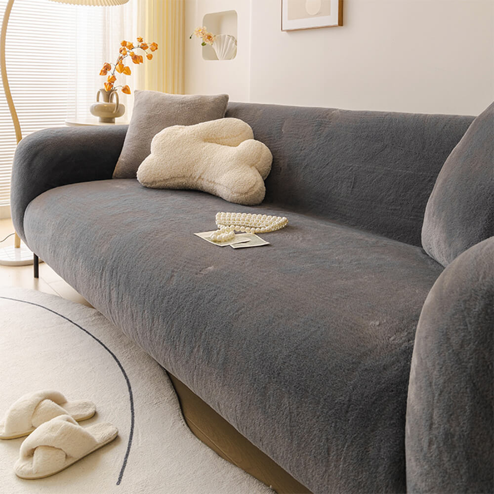 Ultraweicher, hautfreundlicher Plüsch-Sofa-Schutz, vollständige Abdeckung, Liegebezug